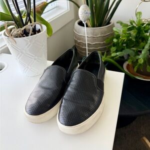 Vince Leather Slip‑On Sneakers — Size 5.5